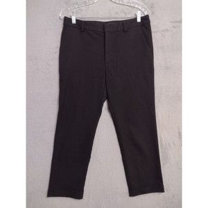 Banana Republic Women's Size 4 Cropped Ankle Pants Black Pockets Poly Blend